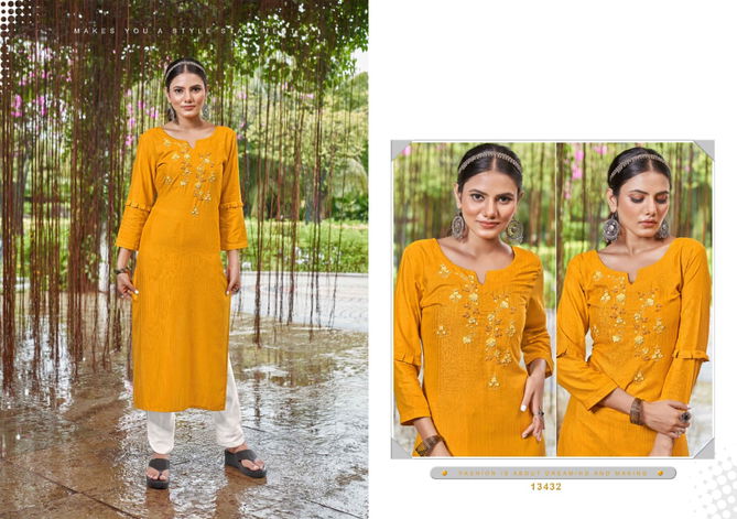 Kalaroop Crush Ethnic Wear Stylish Wholesale Designer Kurtis